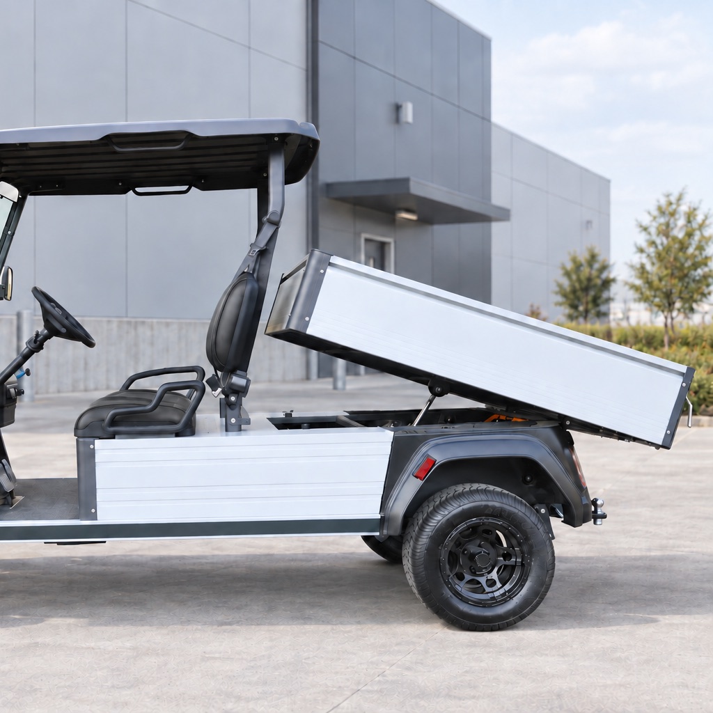 The New Birdie Car-GO XL 500 with its bed tipped