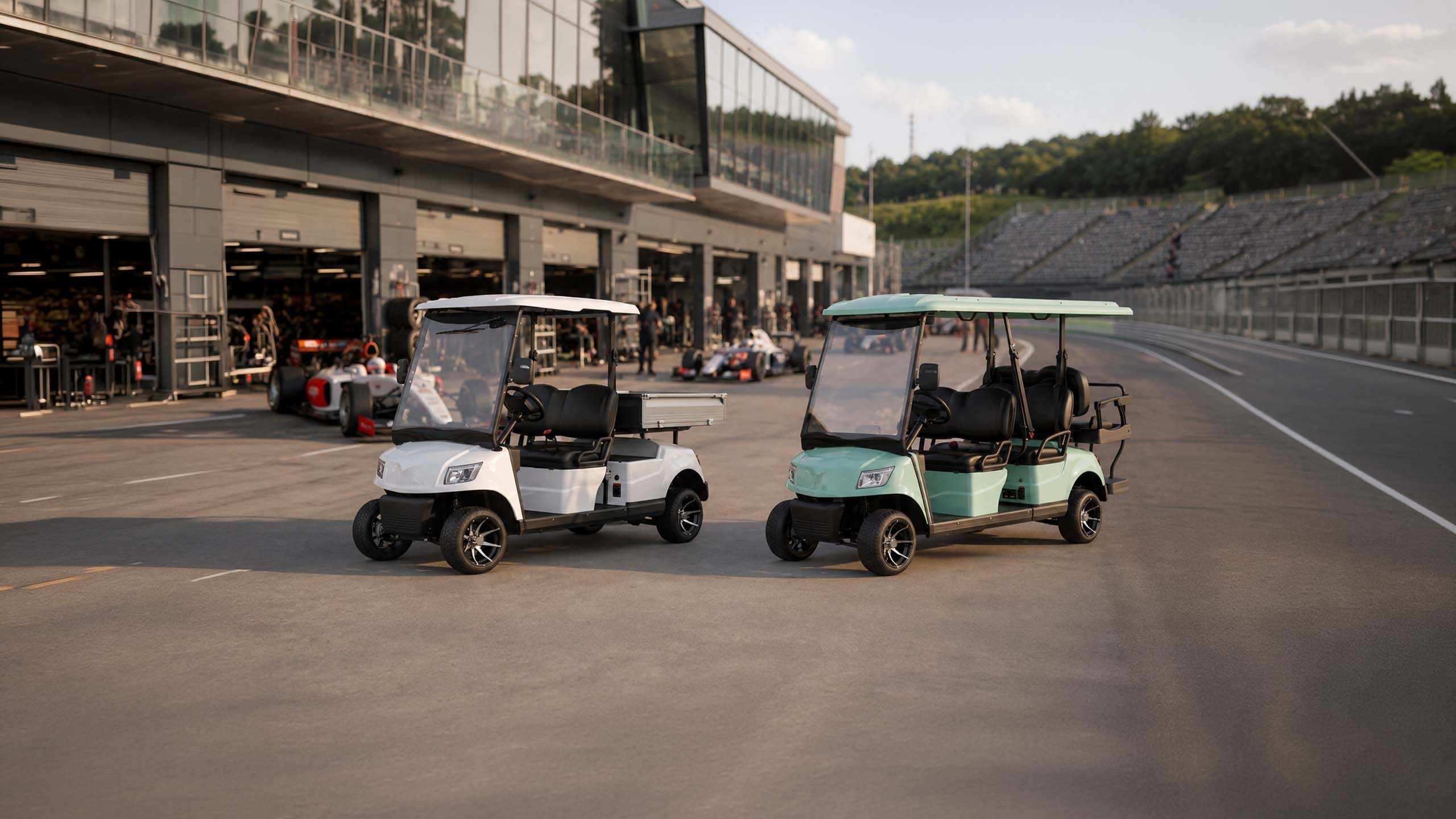 Featured image for “Golfkocsi bérlés rendezvényre: elektromos flotta a Hungaroringen 2026”